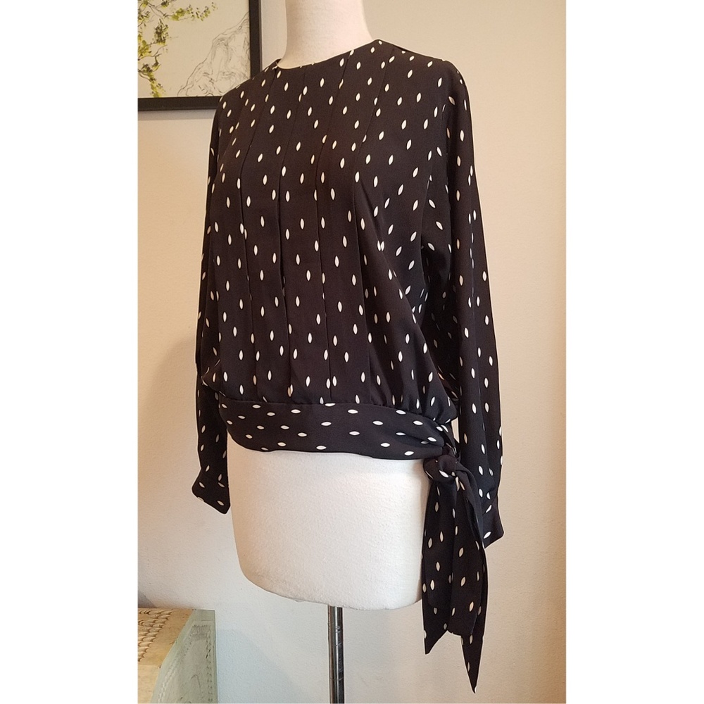 Vintage Black and White Blouse